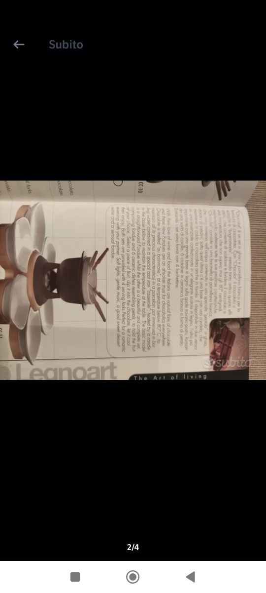 Attrezzo per fonduta al cioccolato 🍫