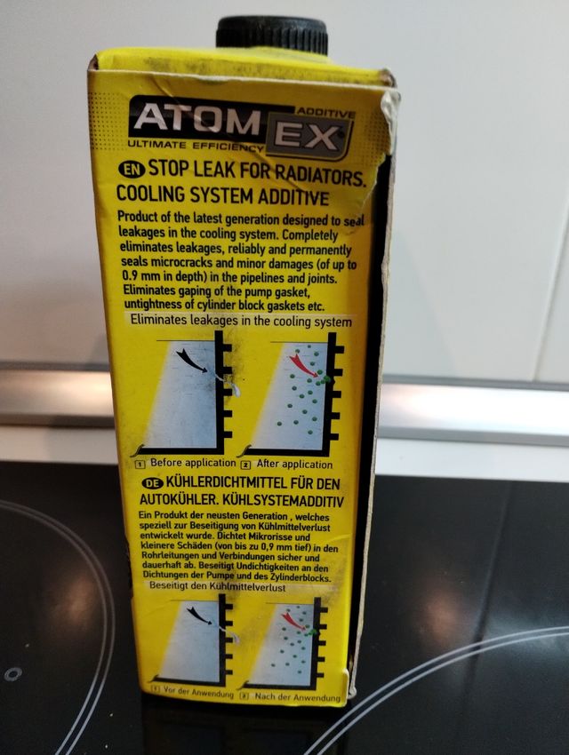 Stop leak radiador líquido arreglar