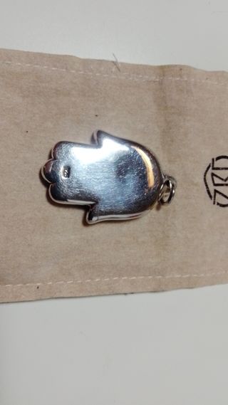 Colgante Mano de Fátima en plata 925.