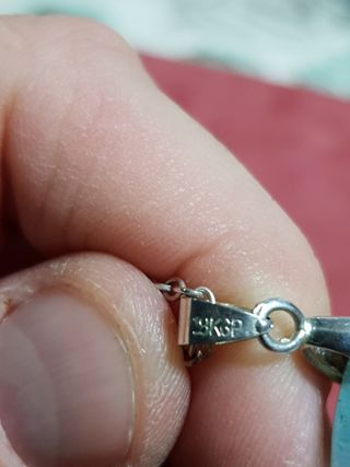 Antiguo colgante plata,baño oro,gema,piedra unico