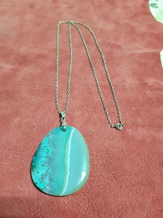 Antiguo colgante plata,baño oro,gema,piedra unico