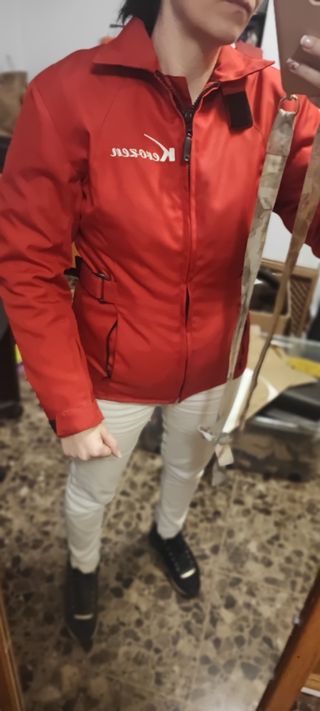 Chaqueta moto mujer
