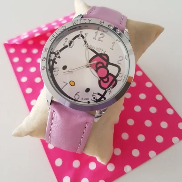 2 Relojes Kitty rosa