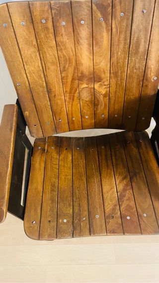 Banco de cine con 2 butacas diseño vintage