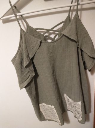 Blusa Truco verde musgo