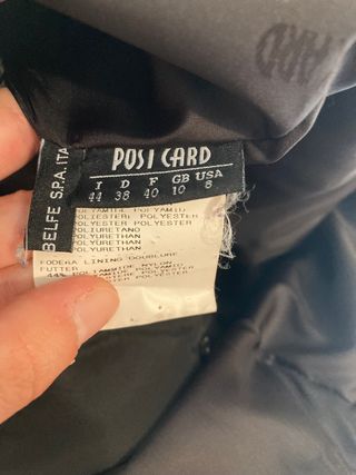 Piumino lungo PostCard con collo rimovibile