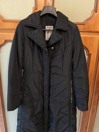 Piumino lungo PostCard con collo rimovibile