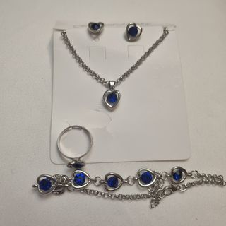 Conjunto collar, anillo,pulsera pendi