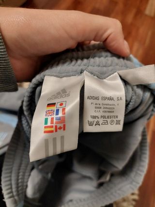 Pantalón vintage Adidas azul y gris