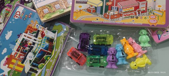 Puzzle 3d con tapiz de juegos