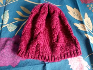 Gorro lana granate