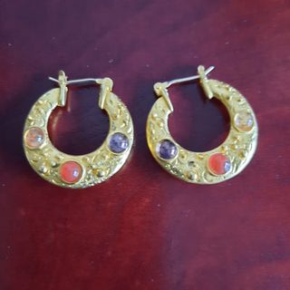 Pendientes de plata con baño de oro