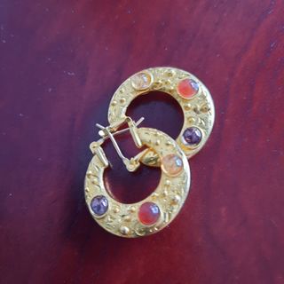 Pendientes de plata con baño de oro