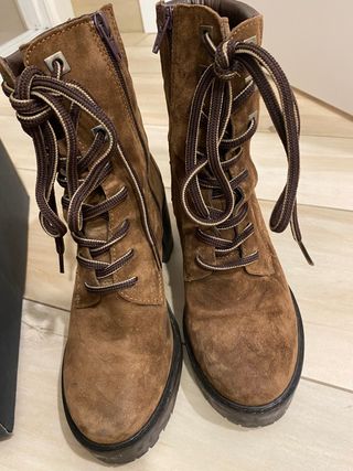 botines piel ante marca alpe talla 36