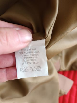 Abrigo de lana virgen