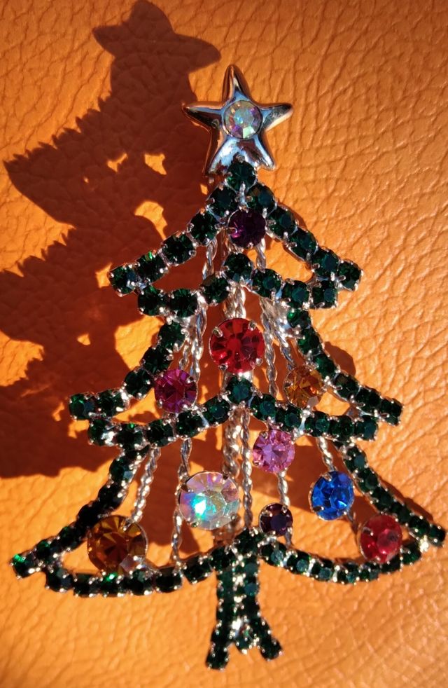 Spilla vintage albero di natale