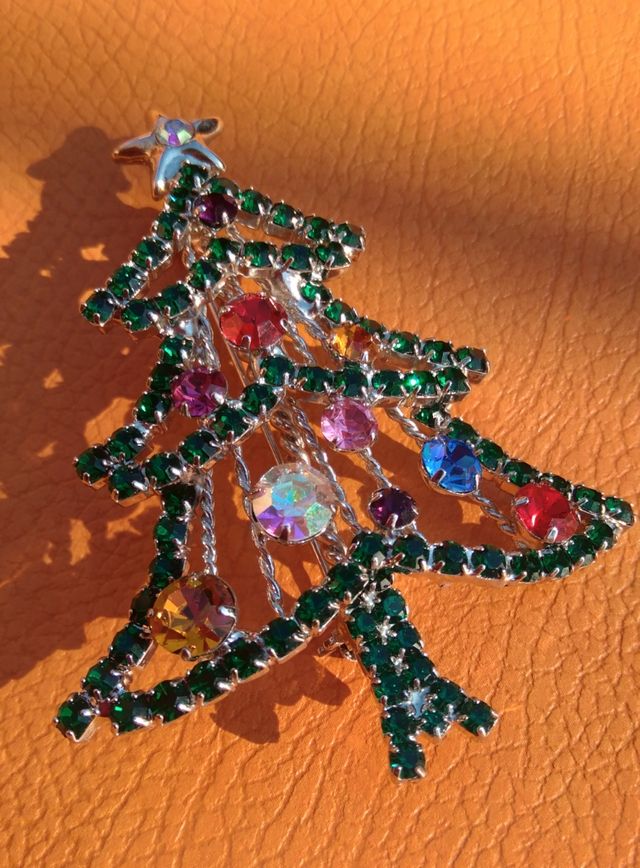 Spilla vintage albero di natale
