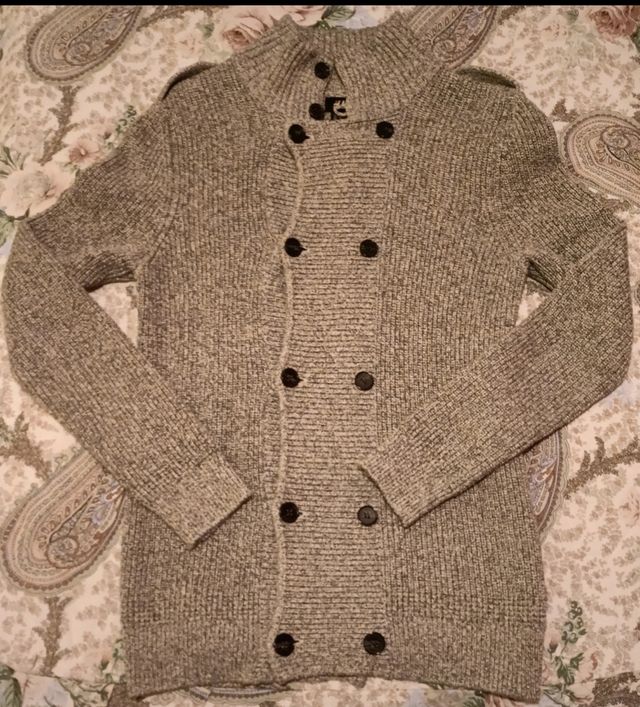 Maglioncino cardigan uomo a doppio petto in cotone