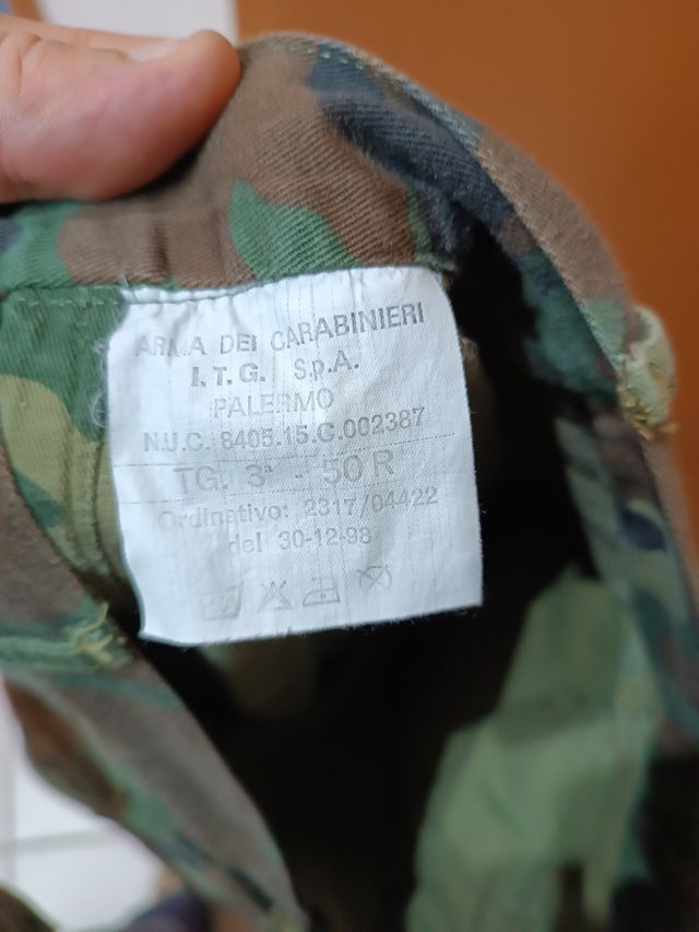 Pantaloni militari Carabinieri 50 L