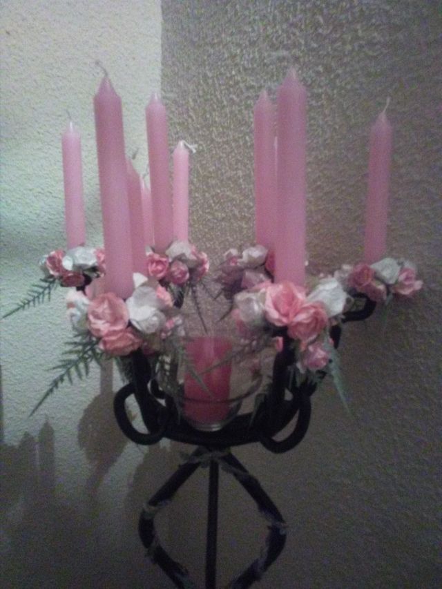 candelabro antiguo de pie