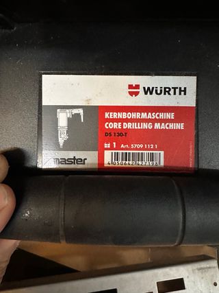 Taladro Hormigon Wurth Core Drill