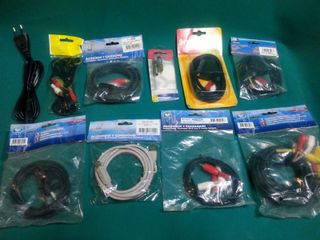 Lote 9 Cables Nuevos  Y clavijas RCA