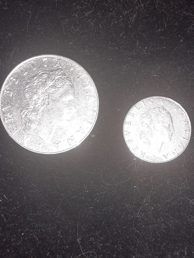 Monete 50 lire anche con testa piccola