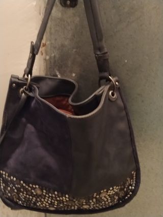 Bolso piel y ante señora 