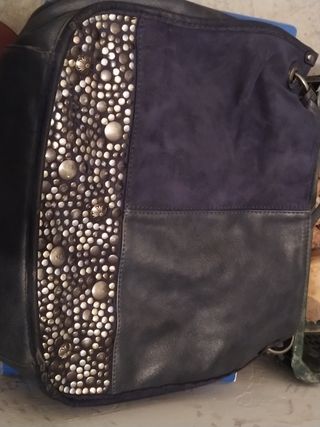 Bolso piel y ante señora 