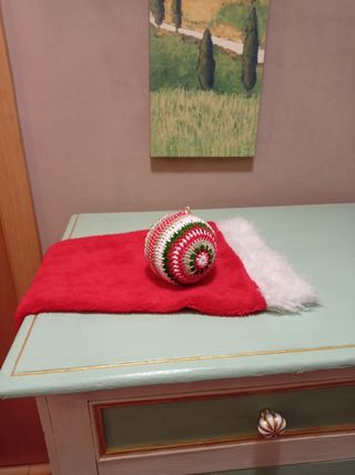 Bola grande Navidad Crochet 11 cm
