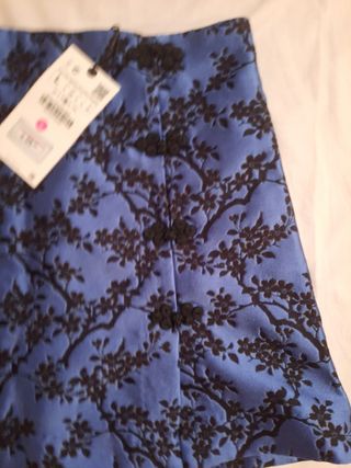 Minifalda fiesta zara con oferta