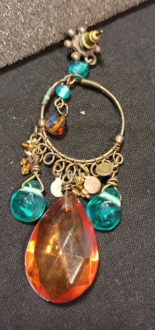 Pendientes largos piedras bisuteria