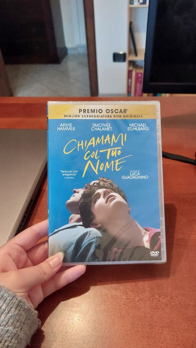 DVD film "chiamami col tuo nome"
