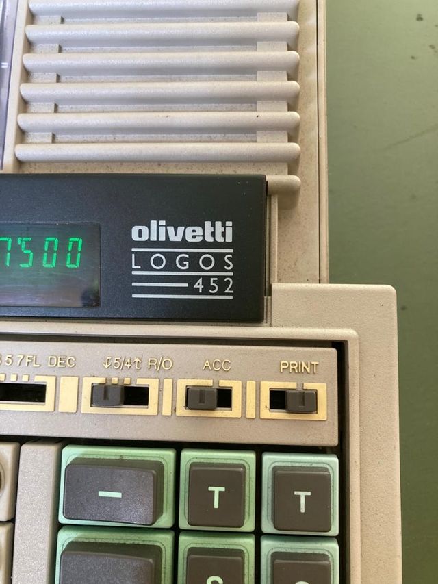 Olivetti vintage anni '70 Logos 452 Funzionante