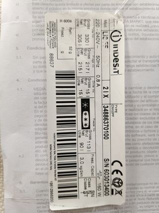 baldas combis nevera Indesit