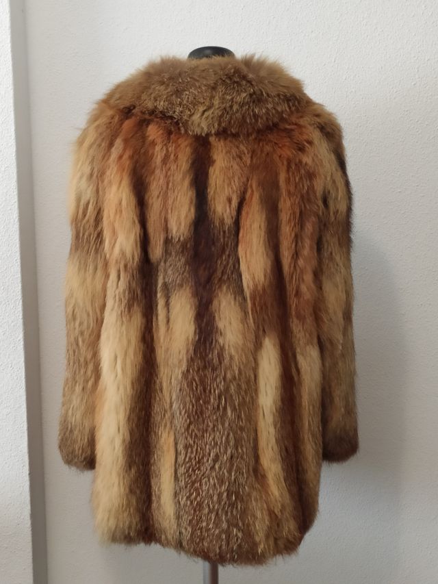 Abrigo de zorro auténtico