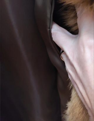 Abrigo de zorro auténtico 