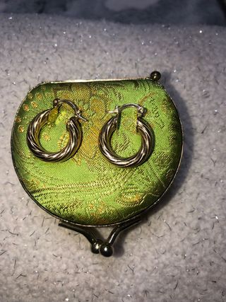 pendientes aro dorados