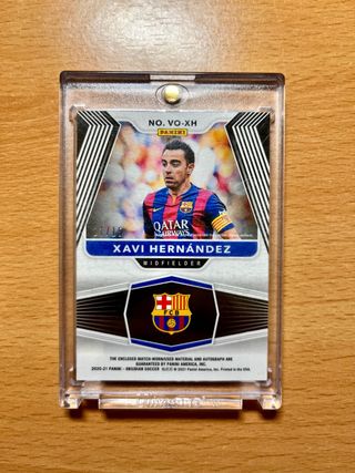 XAVI HERNANDEZ /15 TOPPS AUTO PANINI FIRMA PATCH