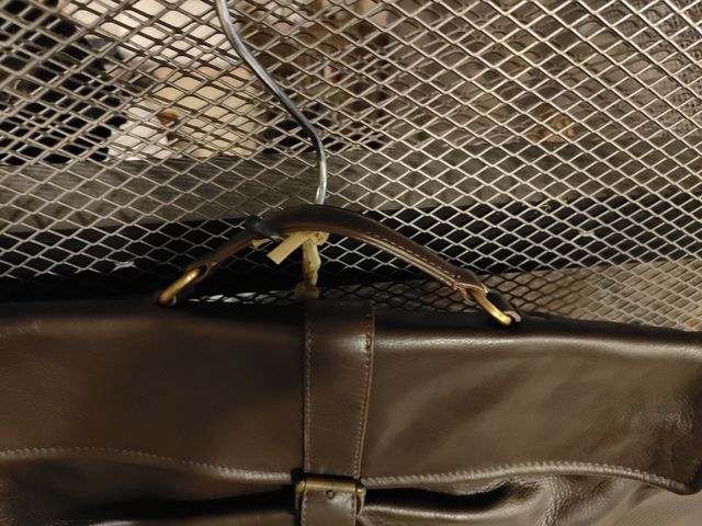 Bolso hombre, Piel/tela