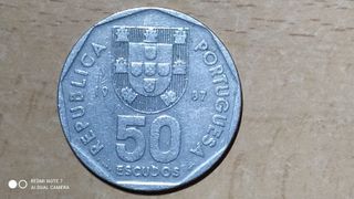 Moneda portuguesa 50 escudos