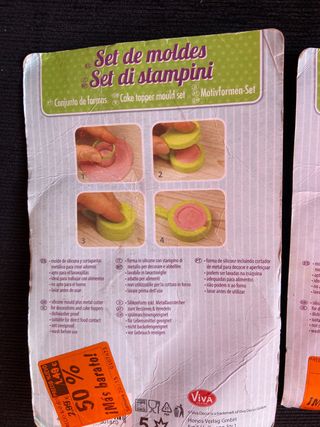 Lote de set de moldes para repostería