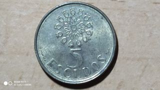 Moneda portuguesa 5 escudos