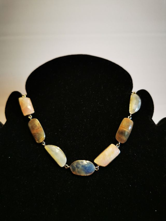 Braccialetto argento e pietre dure