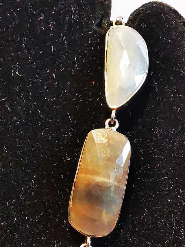 Braccialetto argento e pietre dure