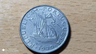 Moneda portuguesa 5 escudos