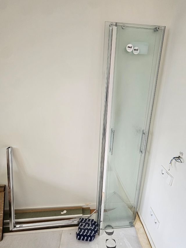 Mamparas de ducha angular corredera