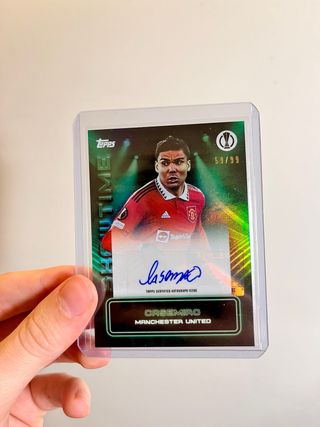 CASEMIRO REAL MADRID TOPPS AUTO PANINI FIRMA CROMO