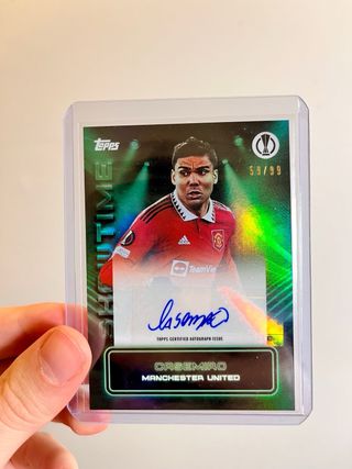 CASEMIRO REAL MADRID TOPPS AUTO PANINI FIRMA CROMO