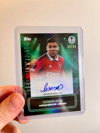 CASEMIRO REAL MADRID TOPPS AUTO PANINI FIRMA CROMO
